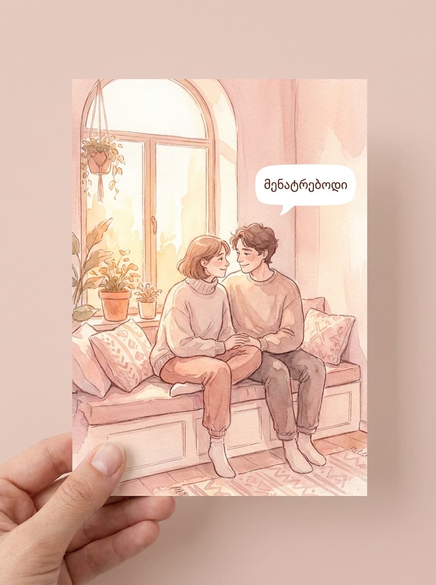 Watercolor comic style sample